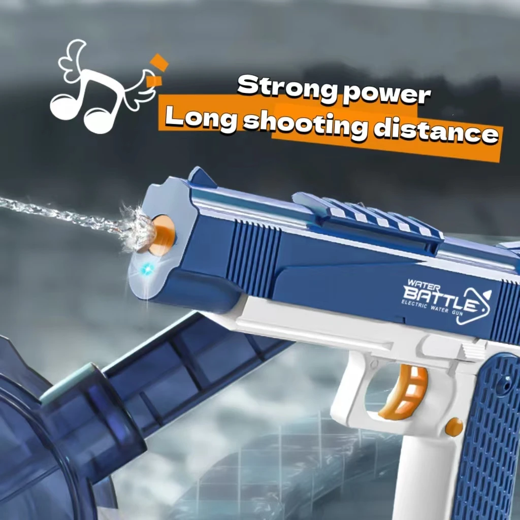 Summer Water Gun New lighting models 1911 electric Desert Eagle water gun Full Automatic Shooting Water Beach For kid Adult
