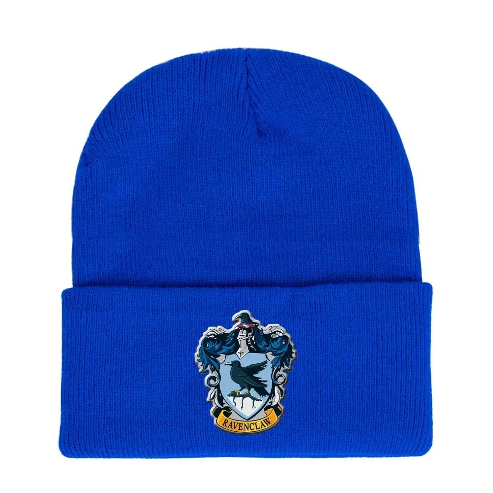 Harries Knitted Hat Hogwarts Boys and Girls Academy Badge Cosplay Hat Outdoor Sports Winter Warmth Windproof Kid's Gift