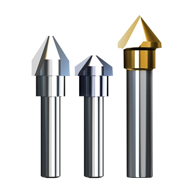 RUILITENGM35 Hss Chamfering Cutter 90 Degrees Chamfer Router Bit Deburring Tool 60 Degrees For Stainless Steel Wood 120