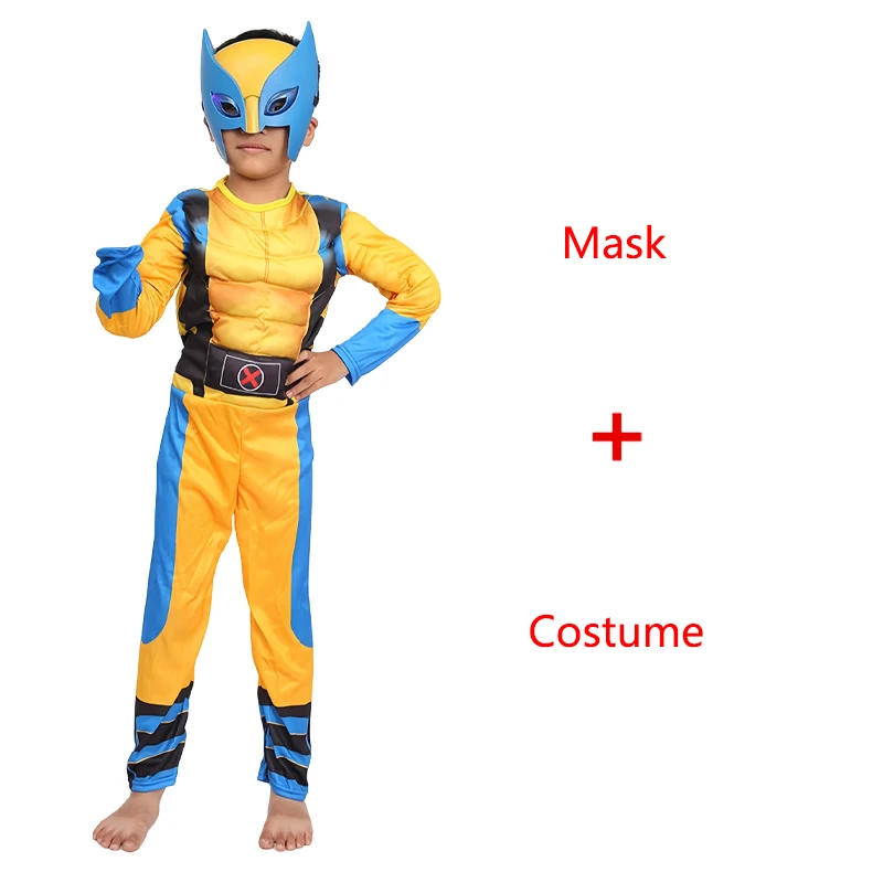 thumbnail image 1 of Disfraz de Cosplay de Beast Kingdom, Pantera Negra, Wolverine, James Howlett, accesorios, temática divertida, máscara con garras, regalo de Halloween para niños, 1 of 5