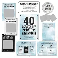 40 Fun and Romantic Scratch Off Date Adventure Ideas for Adult,Perfect for Date Night, Special Couples Gift for Anniversaries 2