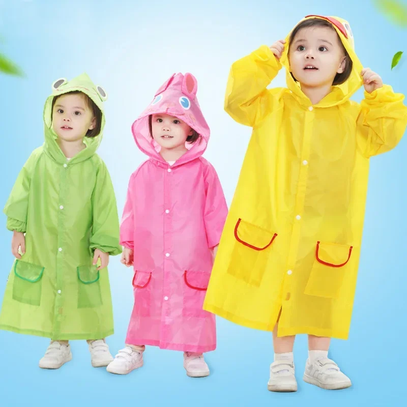 2025 Cute Cartoon Rain Cape for Kids