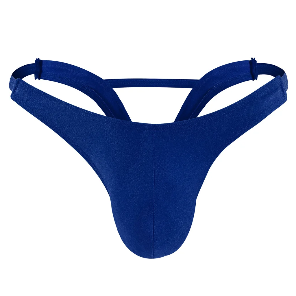 Men's Sexy Ultra-thin Breathable Thong T Pants Low Waist U-convex Underwear Bikini Sexy and Fun Men's Underwear