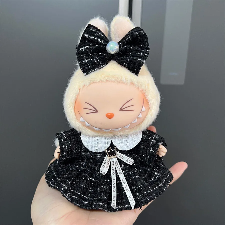 For Labubu Doll Clothes Hoodies Doll Clothes Color Match Hoodies Dolls Accessories Cute Decoration Little Cloths( no doll)