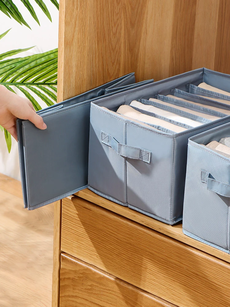Organizzatore di biancheria intima pieghevole scatola di immagazzinaggio di stof