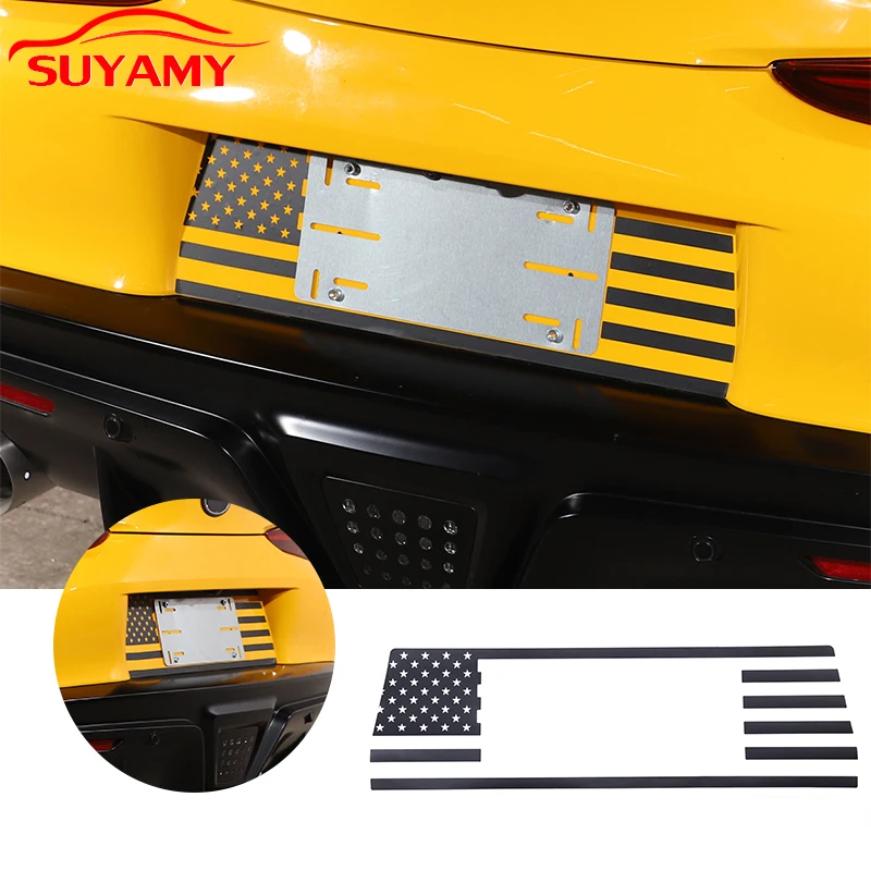 

Auto Styling Exterior Car Rear License Plate Frame Decorative Sticker For 2019-2022 Toyota Supra A90 Auto Accessories
