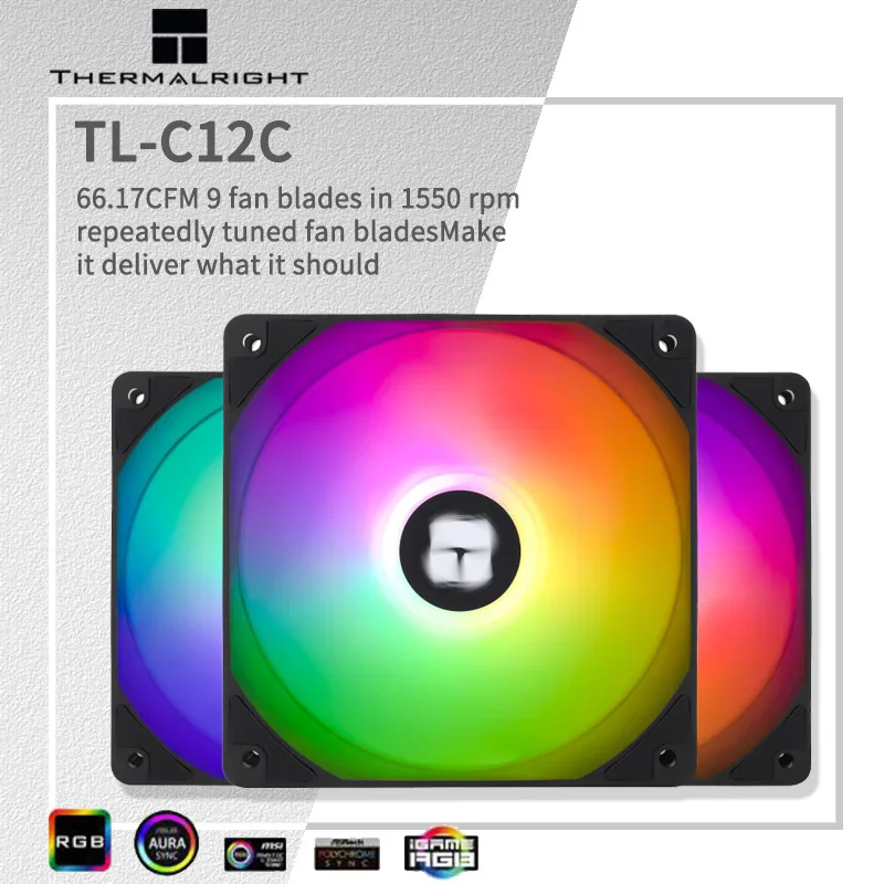 Thermalright-TL-C12C-3Pcs-1500-RPM-Computer-Case-Cooling-Fan-5V-3Pin-S ...