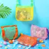 10 Pcs Beach Toys Mesh Beach Bag Kids Sand Toys Bags Travel Toys Shell Collecting Bag Seashell Bag Swimming Accessories for Kids 3