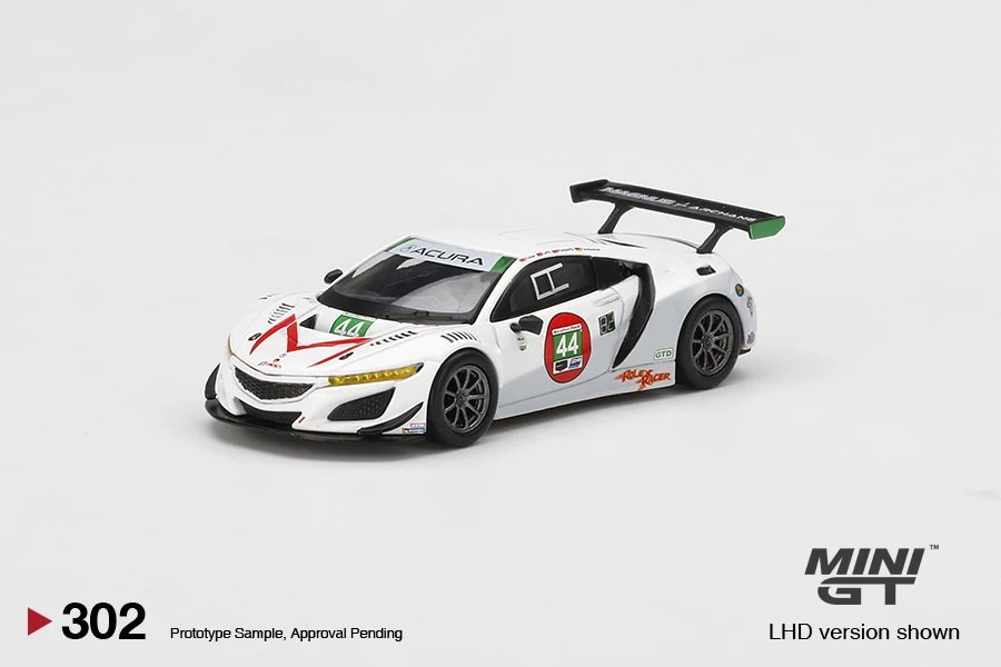 

MINI GT 1:64 Acura NSX GT3 EVO #44 Magnus Racing 2021 IMSA Daytona дневное освещение, 24 часа, LHD