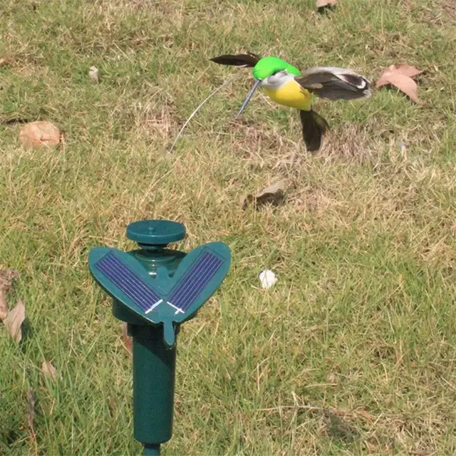 Vicces Napenergia -Játékok Repülnek, Csapkodó Kolibri Repülést Hajtott Madarak Véletlenszerű Színű A Kerti Dekorációhoz - Image 3