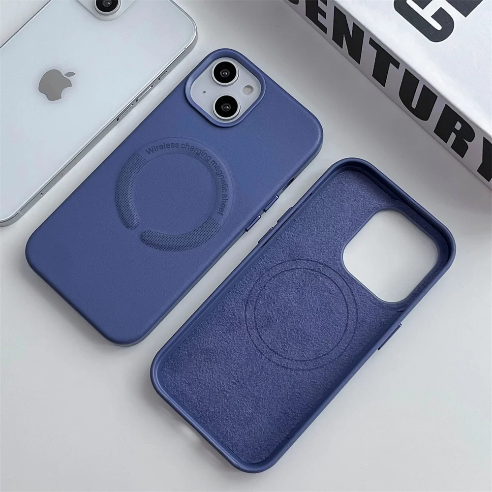 Funda magnética de silicona para iPhone 15, carcasa Original de lujo con  caja, compatible con modelos