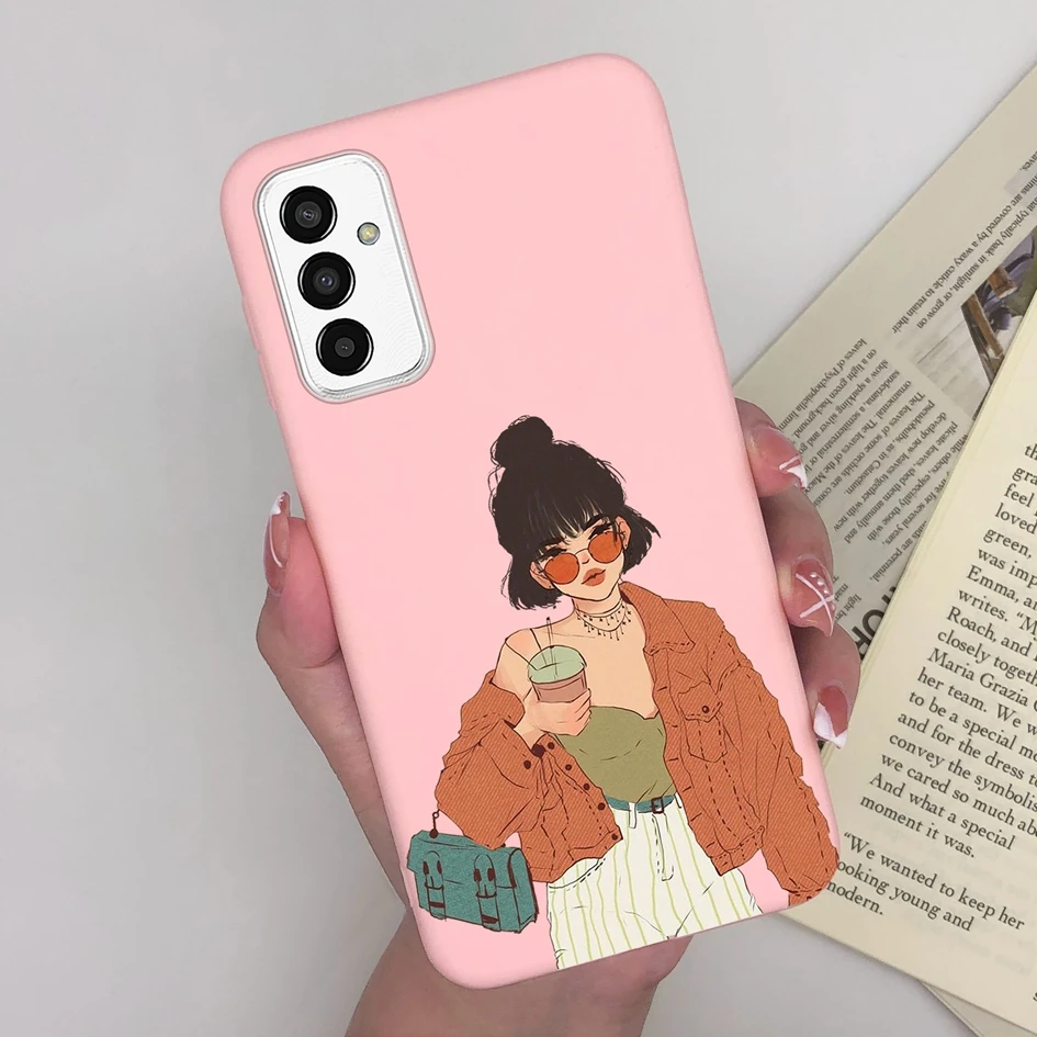 Fashion Cool Girl Silicone Soft Phone Case & Screen Protector
