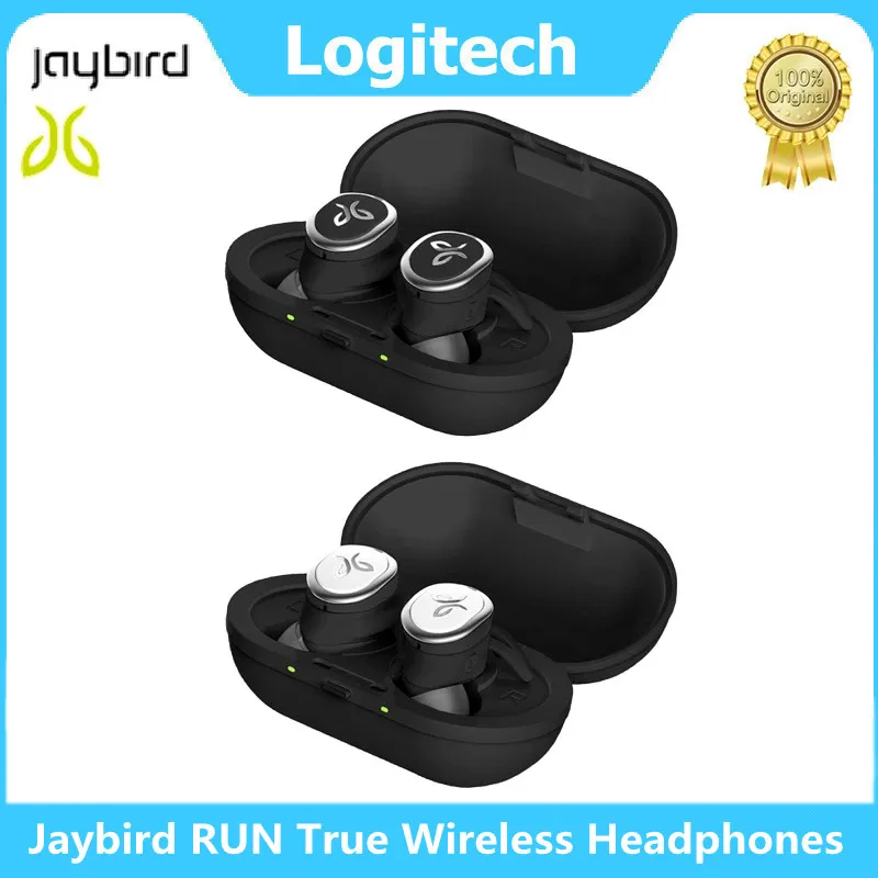 

New Logitech Jaybird RUN True Wireless Earphones Sports Running In-Ear Ear Entry Type Wireless Headset Waterproof& SweatProof Or