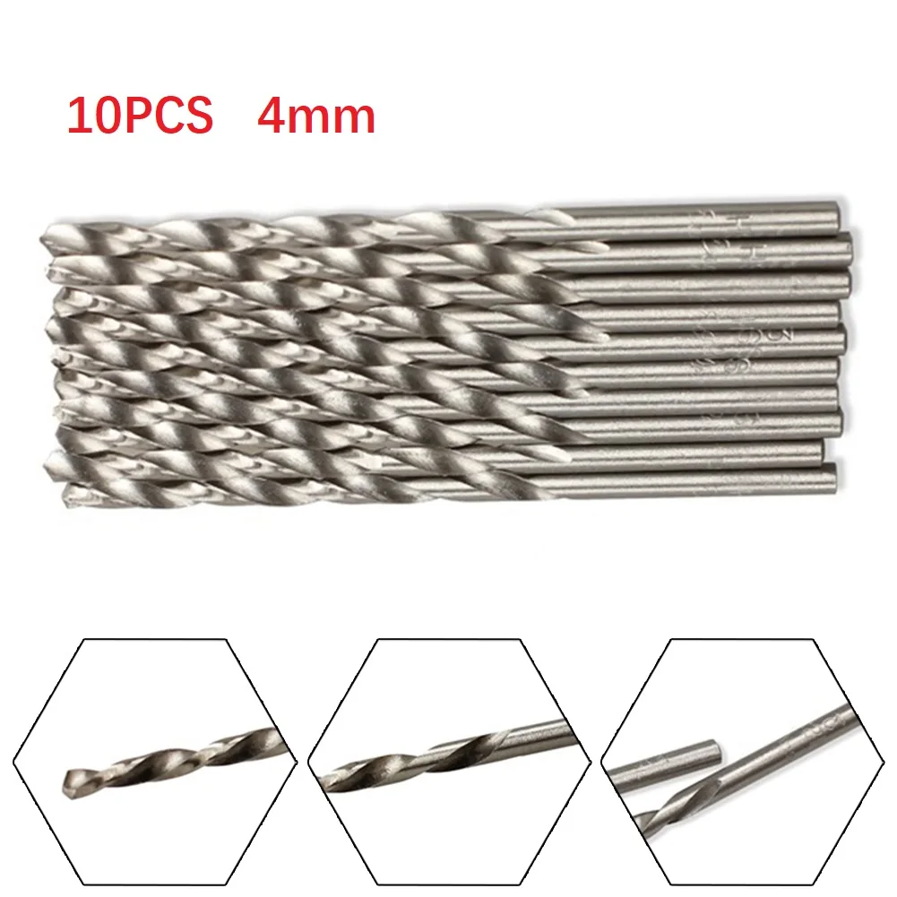 10pcs Drill Bits High Speed Steel Micro Drilling Auger Bits For Electric Drills Durable And Stable Performance Drilling Machines