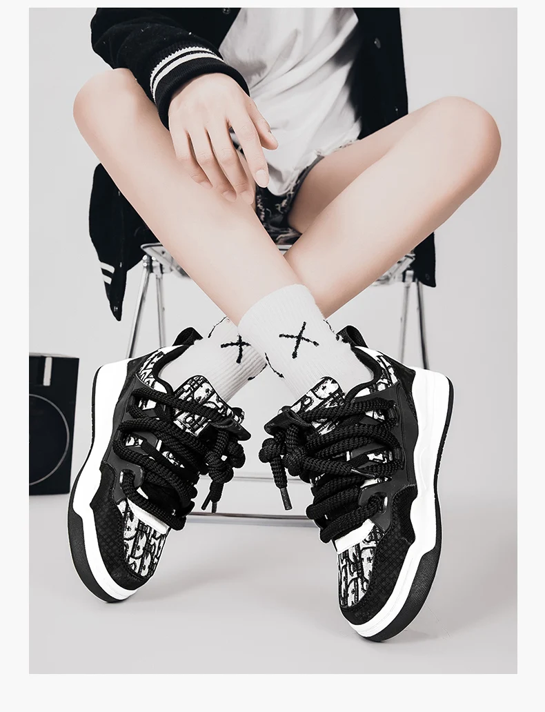 Description Picture 6 of itemNew couple style board shoes, student bread shoes, versatile board shoes, cross-border plus size trendy shoes
