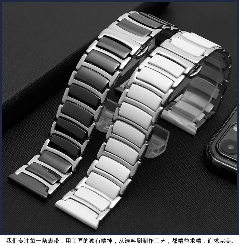 Ceramic Metal Strap for Apple Watch Ultra2 9 8 7 49mm 45mm 41mm Correa Bracelet Wristband IWatch 6 5 4 SE 44mm 40mm 3 42mm Band