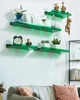 Colour Acrylic Shelf Wall Hanging Board Free Punch Bathroom Toilet Kitchen Storage Rack Plexiglass 3mm Thickened Strong Sticker 6