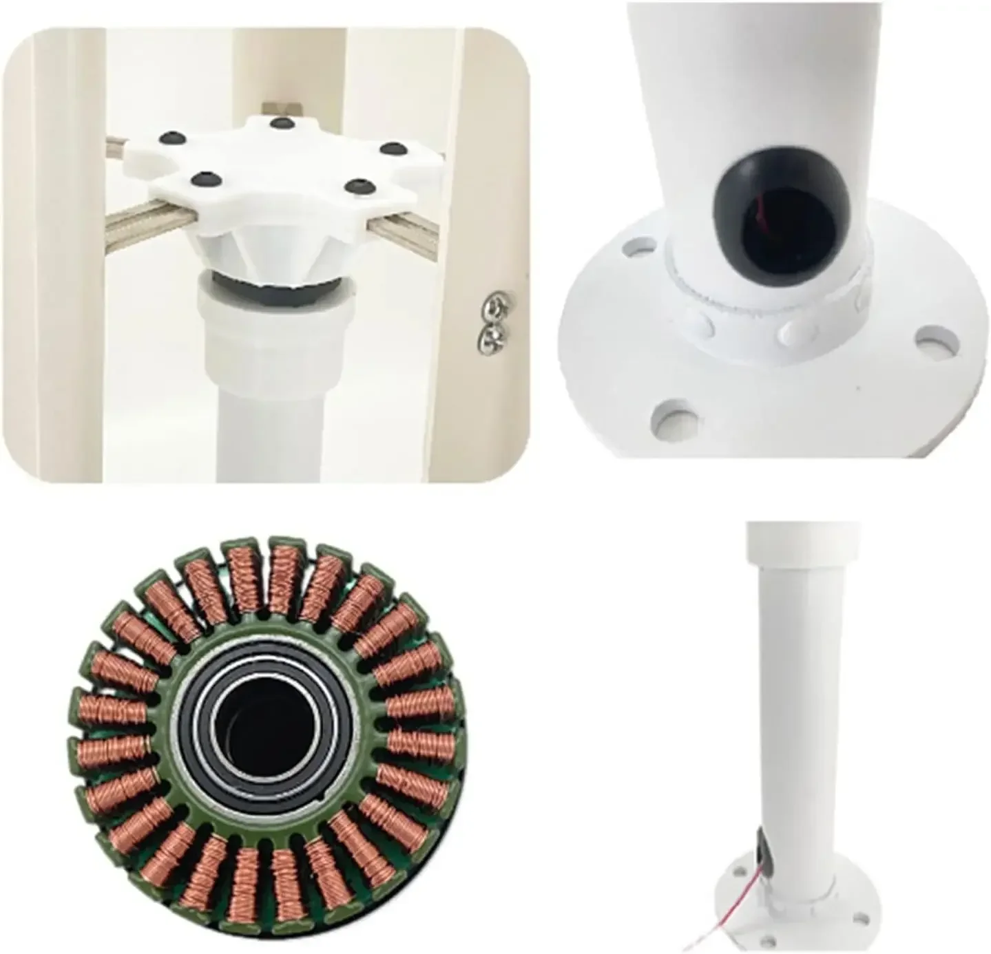 35W Vertical Axis Wind Turbine Model DIY 5 Blades Three Phase Permanent Magnet Brushless Generator Portable Low Speed Windmill solar wind generator permanent magnet generator