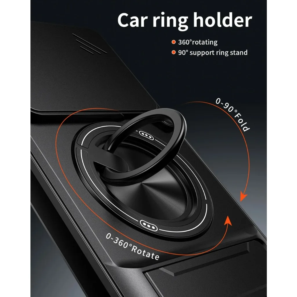 Magnetic Ring Holder Protective Case