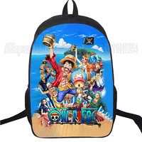 Anime One Piece Students Backpack Luffy Ace Law School Bag Children Boys Girls Shoulder Backpack Four Emperors Satchel 2