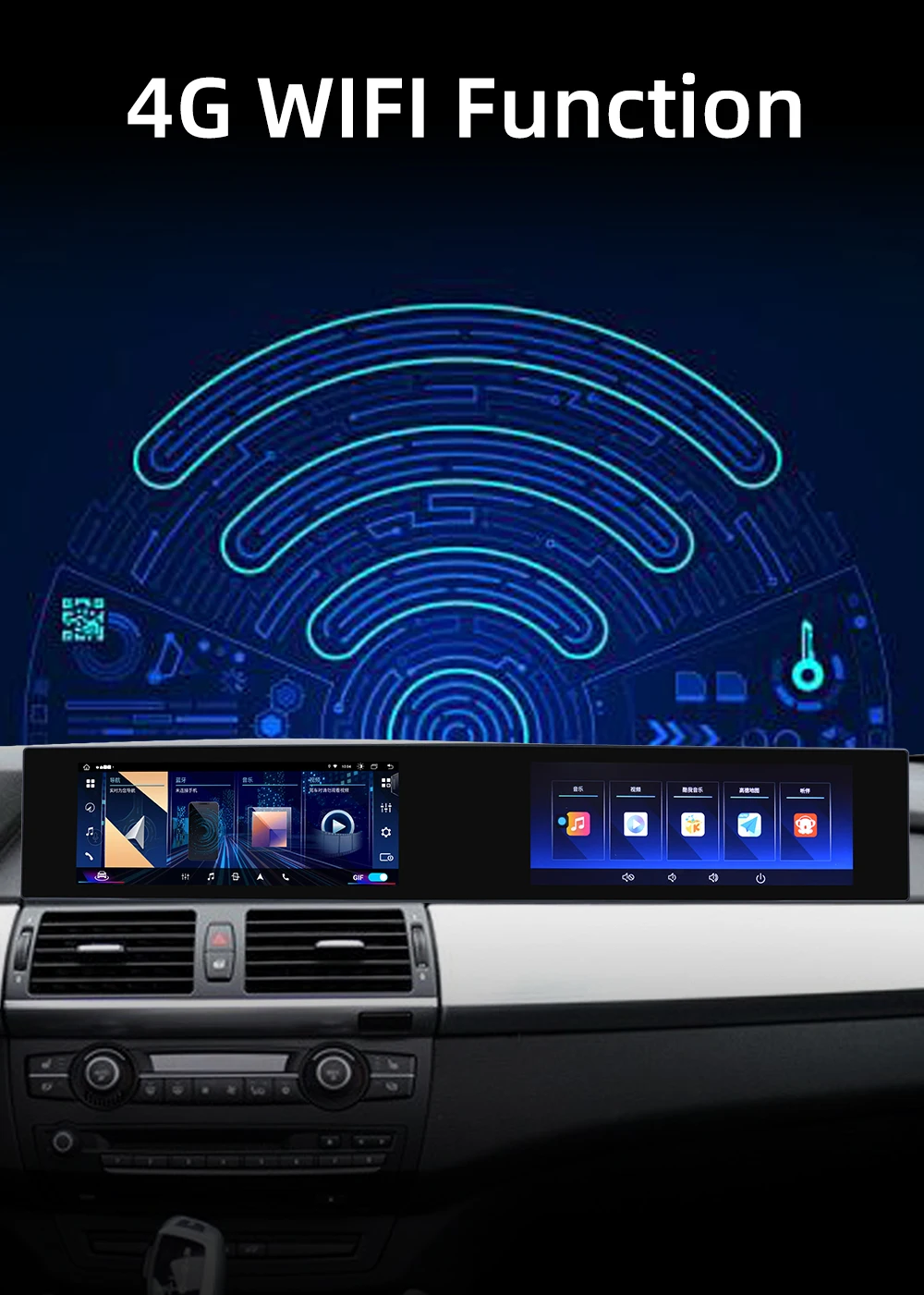 Carplay Android Radio For BMW X5 E70 X6 E71 2007-2013 Automatic Multimedia Playe