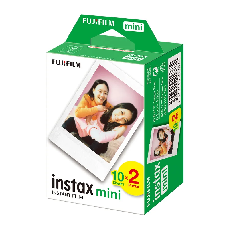 Fuji Fujifilm Instax Mini 11 Film White Edge Photo Paper Fcamera With Print For Instant Mini 9 8 12 25 50s Camera instant film paper color print film