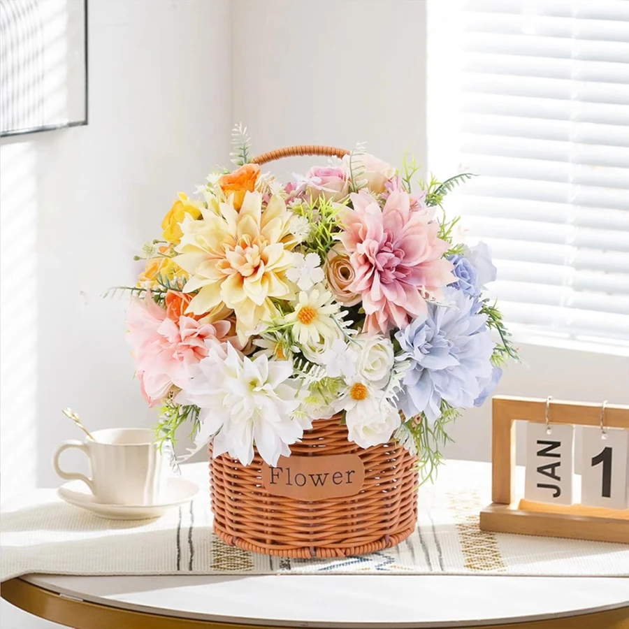 Artificial Dahlia and Hydrangea Bouquet 3
