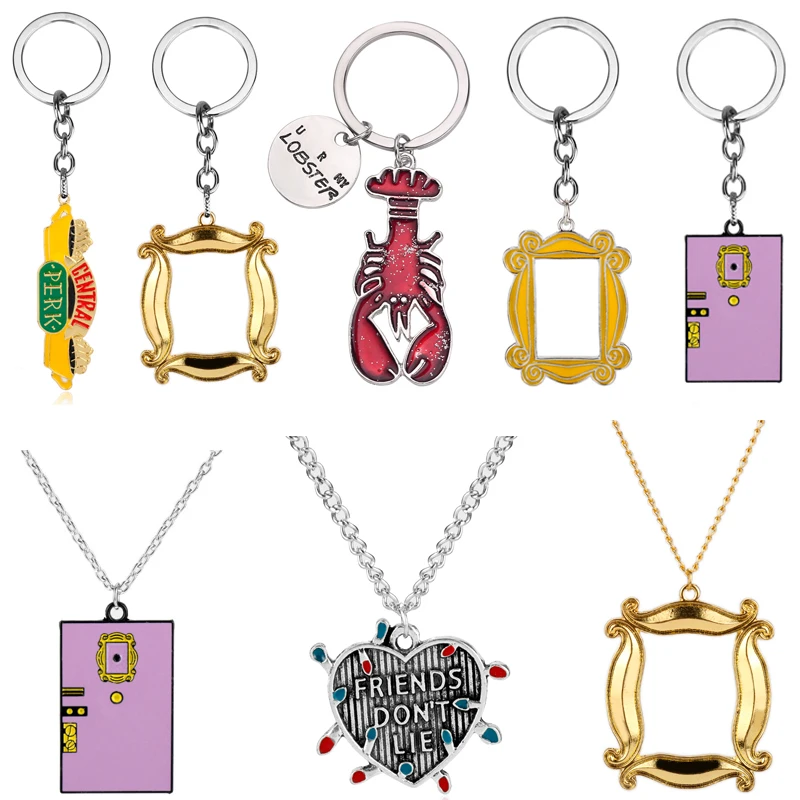 Tv Show Friends Keychain Central Perk Coffee Time Photo Frame Monica's