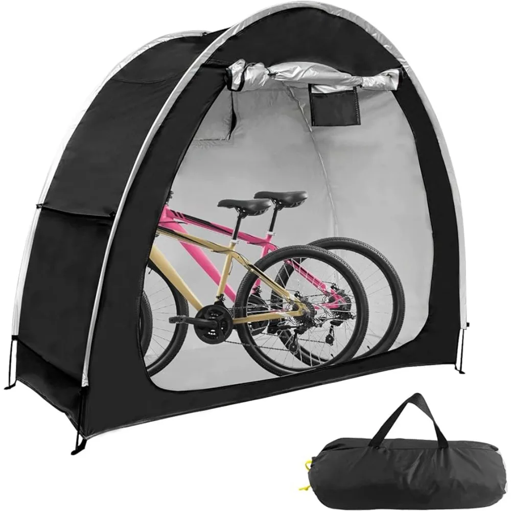 

Outdoor Bike Covers Storage Shed Tent, 210D Oxford Foldable Waterproof Bicycle Shed for Bikes, Garden Tools