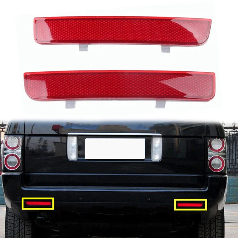 

For Land Rover LR2 2008-2015 Car Rear Bumper Reflector Warning Red Lens Auto Parts Fit Range Rover 2003 2004 2005 2006 2007-2012