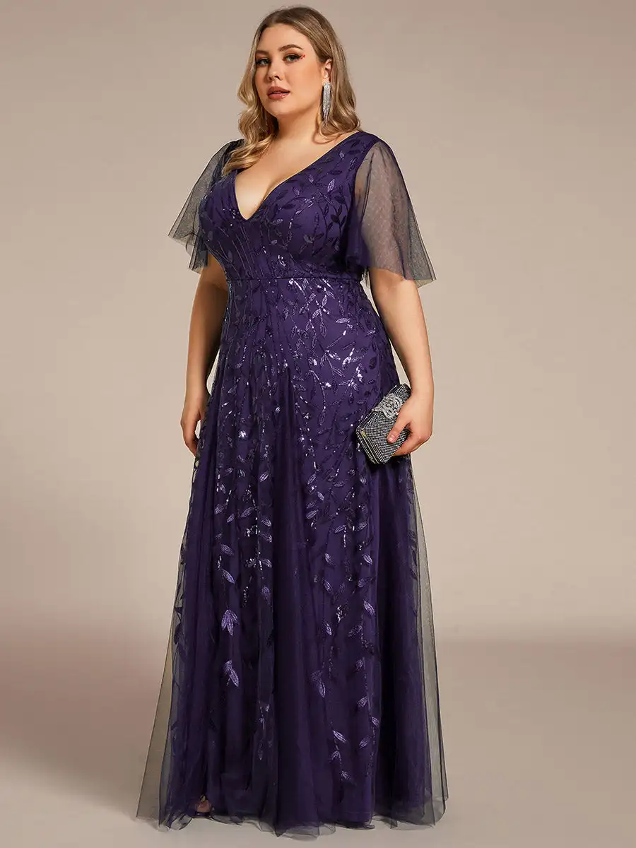 open lace back dress New Purple Mermaid Evening Dress With Lace Elegant Fishtail Black Girl –  Simplepromdress main image 1