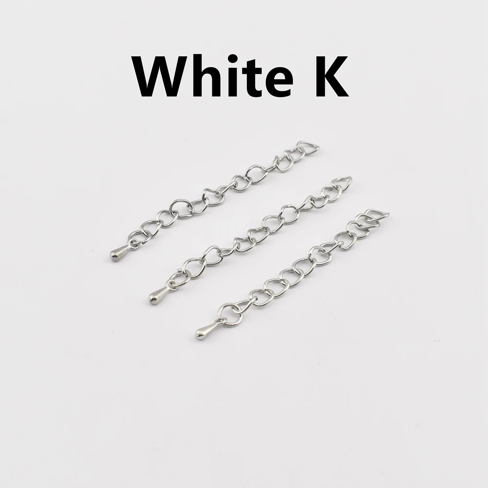 20-Piece Set: Water Drop Charms Extension Chains
