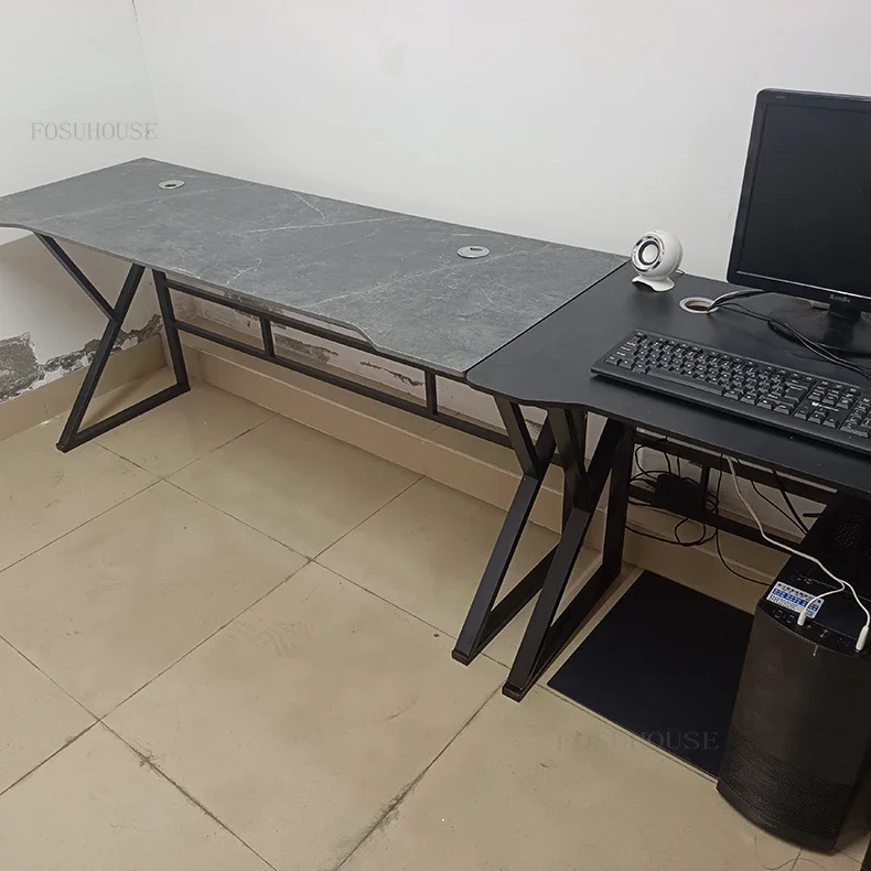 Description Picture 3 of itemModern Gaming Tables for Living Room Fiberboard Desktop Study Reading Desk Light Luxury Simple Design Computer Desks for Office