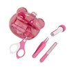 J15U 1 Set Baby Nails Care Solution Ergonomic Nails Trimmer Scissors with Nails File Packed in Cartoon Storage Case Container