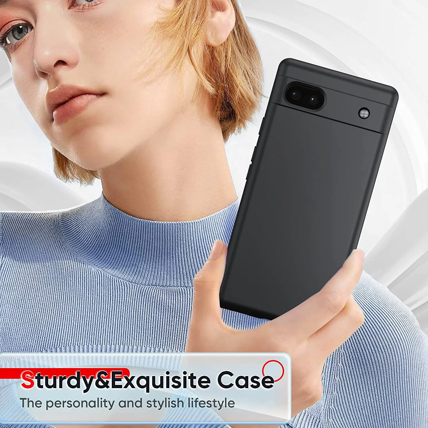 Housse en silicone pour casque Google Pixel Buds Pro bleu foncé étui de