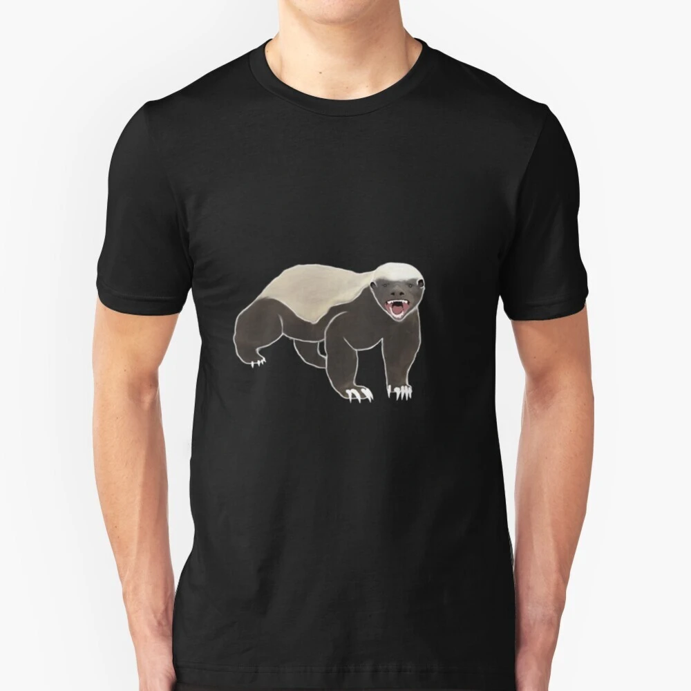 

How would Stoffel Honey Badger do interesting graphic printing trend casual street wear summer men women universal T-shirt