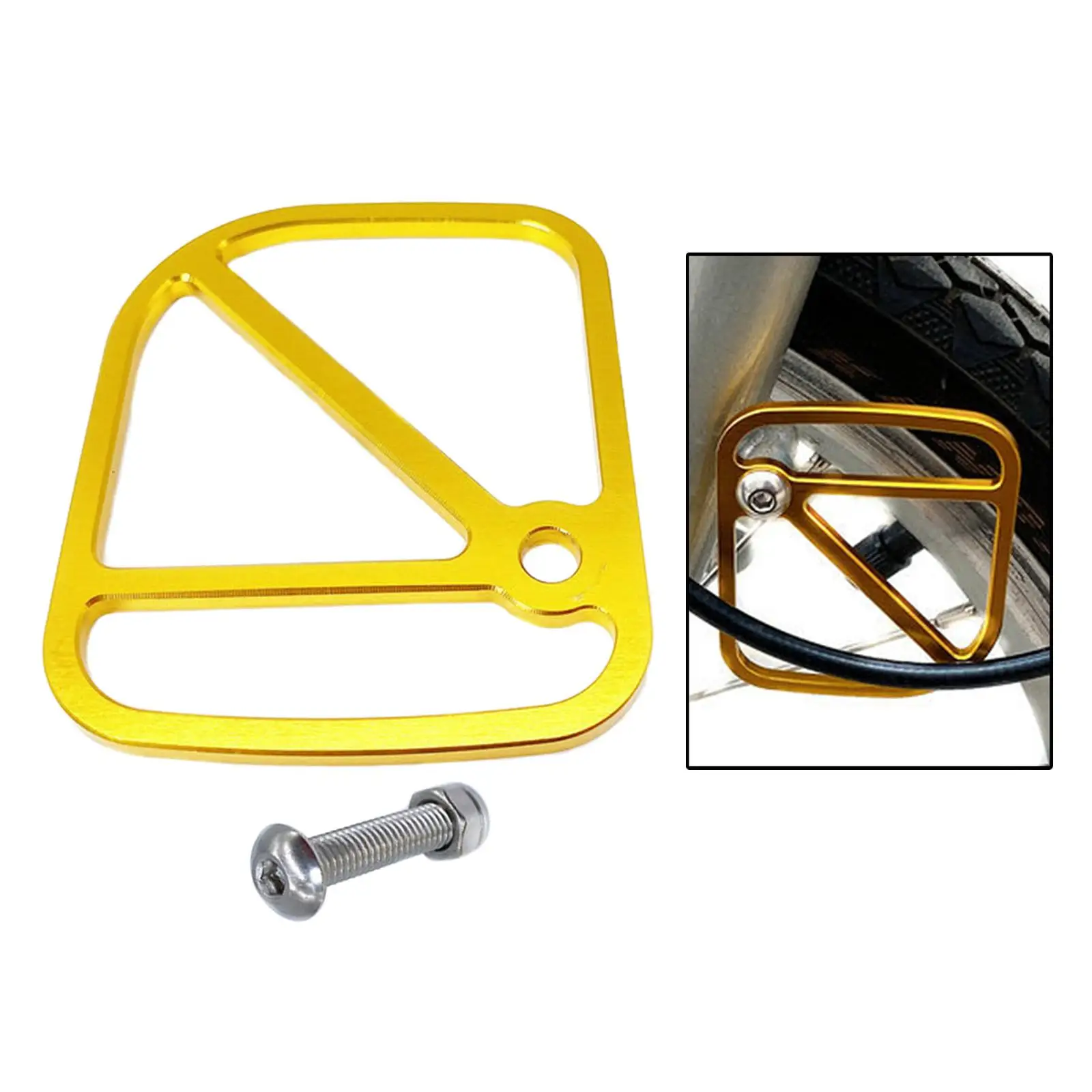 Aluminum Alloy Cycling Brake Line Cable Plates for Folding Bike