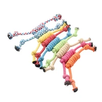 1Pcs Cotton Chew Pets dogs Toys Puppy Durable Braided Bone Knot Rope 27CM Tooth Cleaning Tool Pet Products Dropshipping Center 1