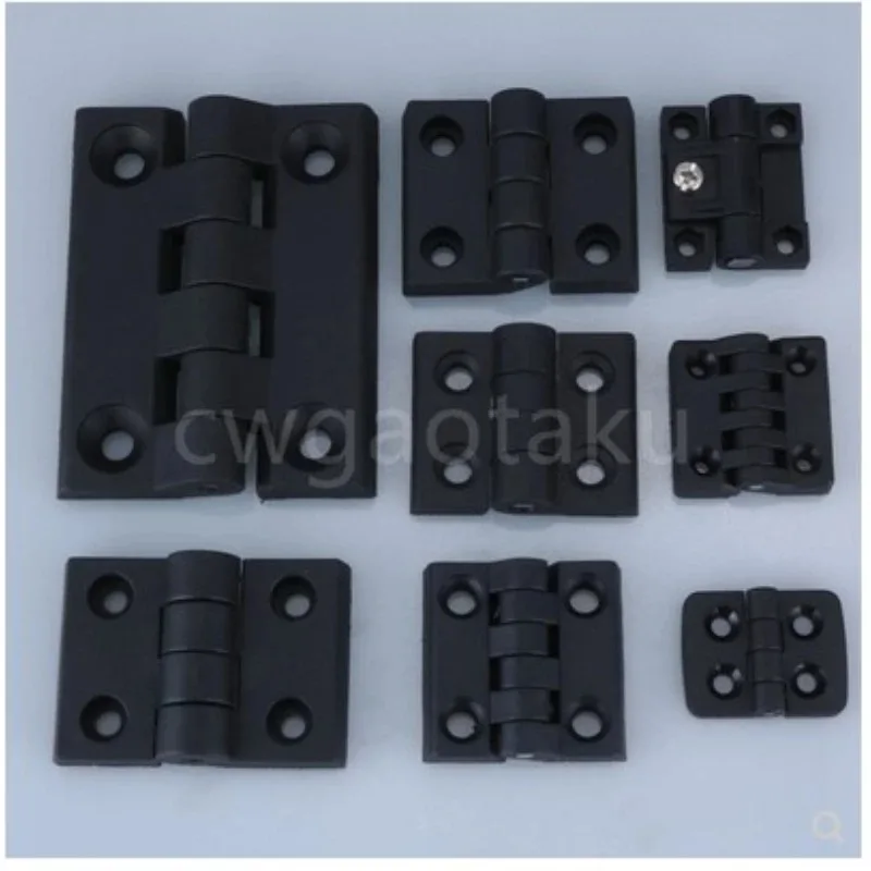 Nylon Plastic Butt Hinge 10pcs/set Black Color for Wooden Box Furniture Electric Cabinet Hardware nylon hinges plastic hinges