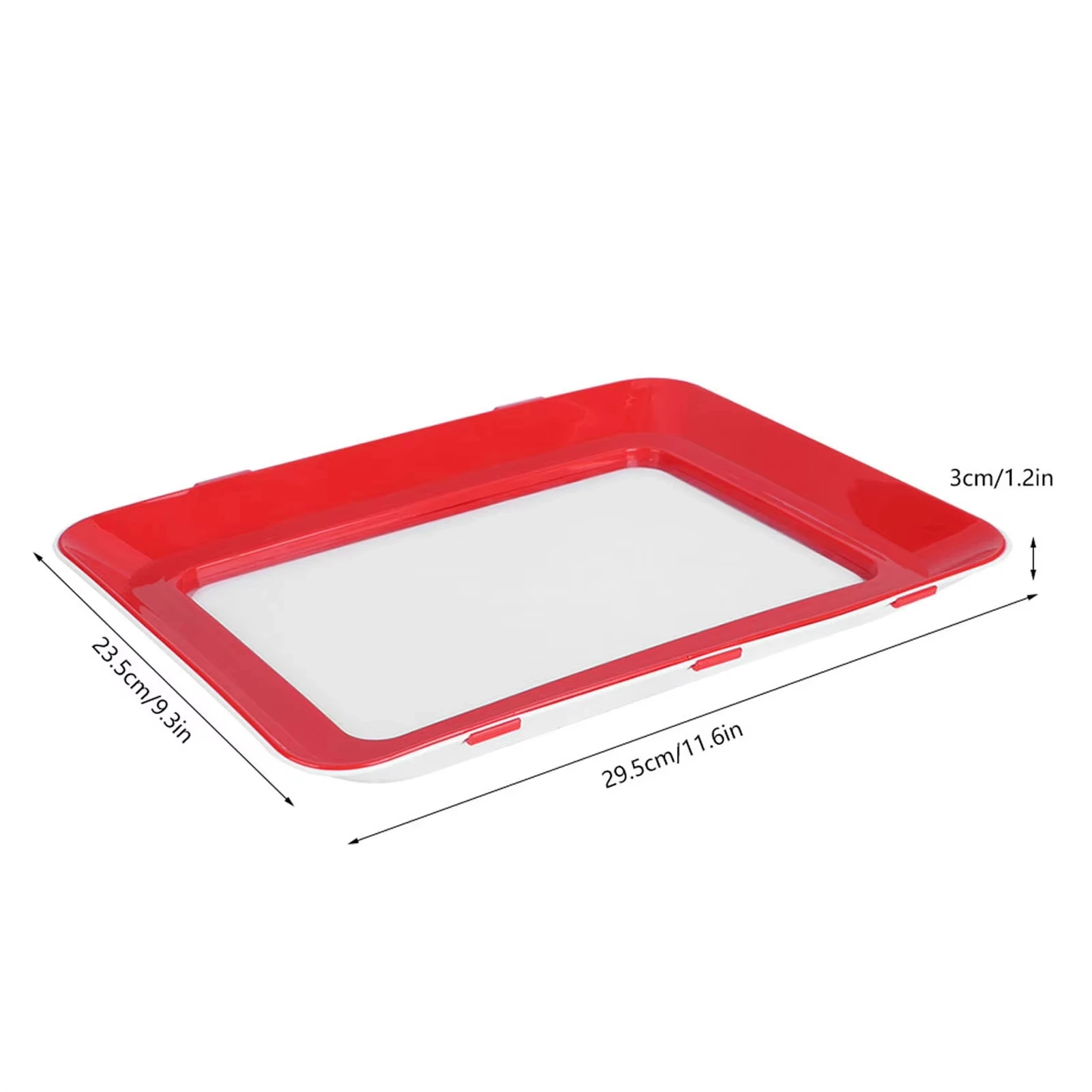 New Food Preservation Tray Reusable Stacking Food Storage Trays With Seal Buckles for Storing Meal Fruits Vegetables Meat