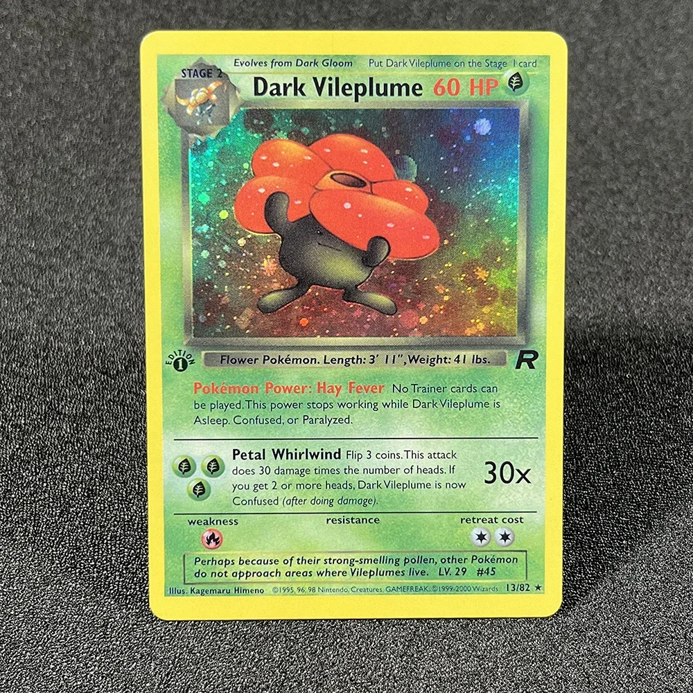 thumbnail image 1 of Pokémon Single Cards Classic Team Rocket Dark Charizard Dragonite Blastoise Rainbow Energy Customized Foil Card Collection PROXY, 1 of 5