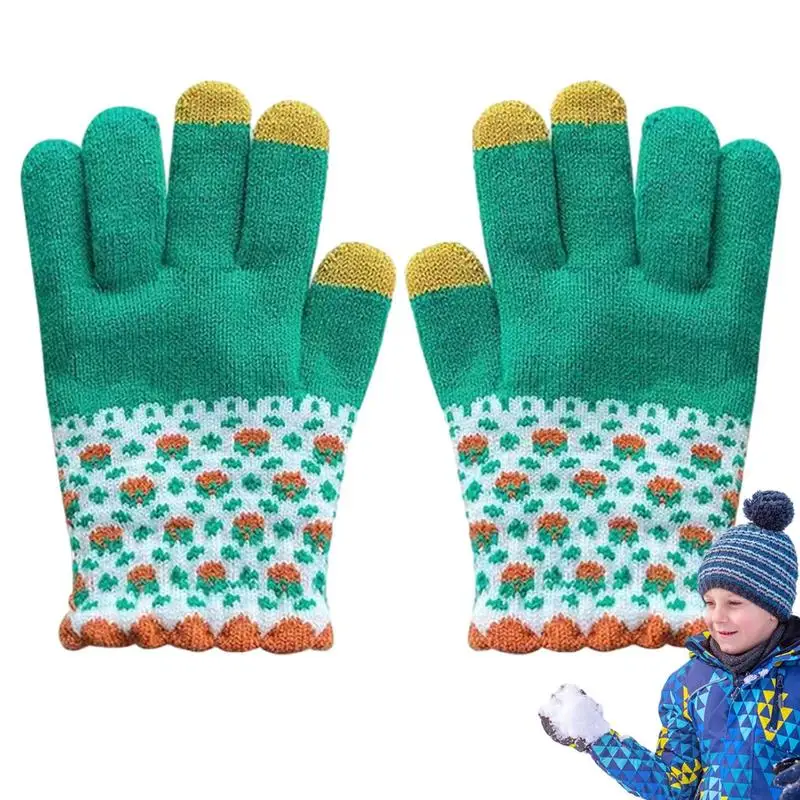 

Winter Texting Gloves Warm Touchscreen Texting Knit Gloves Stretch Knitted Touchscreen Mittens For Indoor Outdoor Winter Gifts C