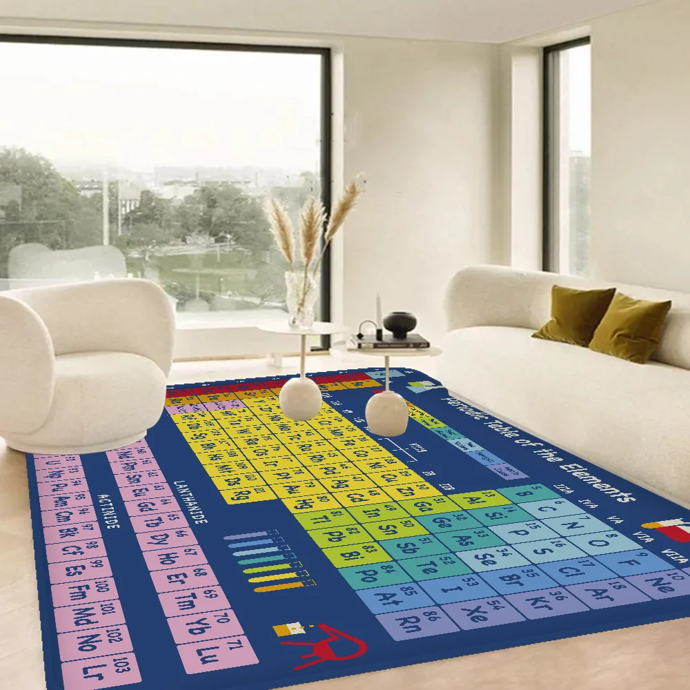 Periodic Table of Elements Bathroom Mat Anti-slip Absorb Water Long Strip Cushion Bedroon Mat Hotel Decor Mat 4