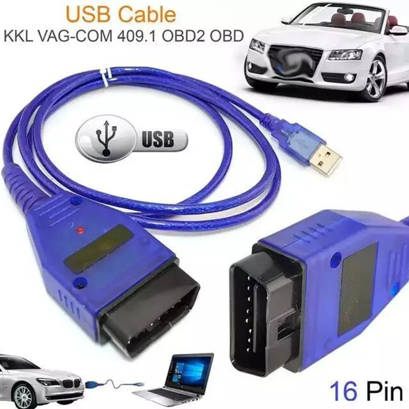 Инструмент для диагностики интерфейса Φ KKL 409 1 OBD2 интерфейс Volkswagen | Автомобили и