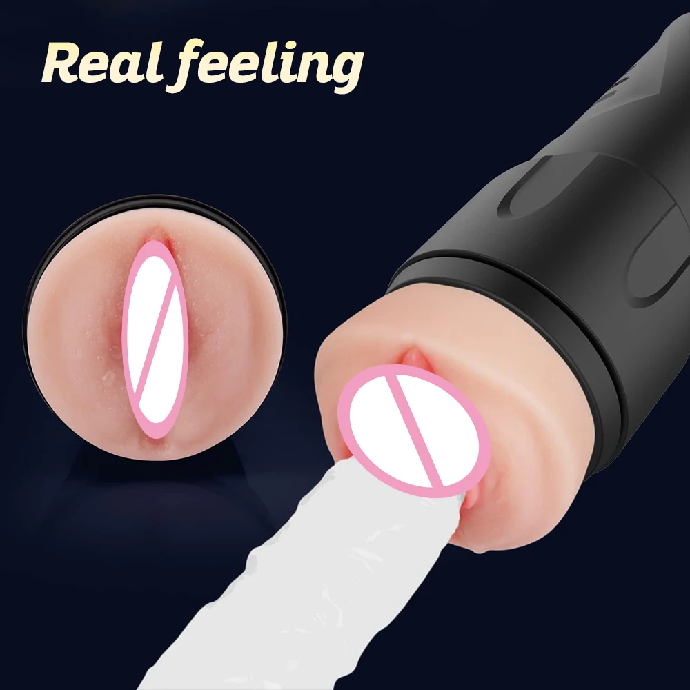 Male Masturbator Cup Sex Toys for Men Vagina Male Masturbators Cup Real Pussy Real Vagina Sextoys Silicone Adult Product 3D Realistic Masturbator
