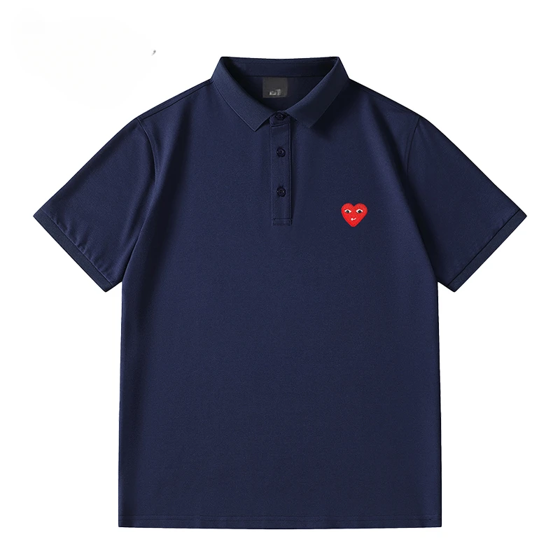 Brand Short-sleeved POLO Shirt Men's Summer American Casual Printing Sports Lapel Women's Top