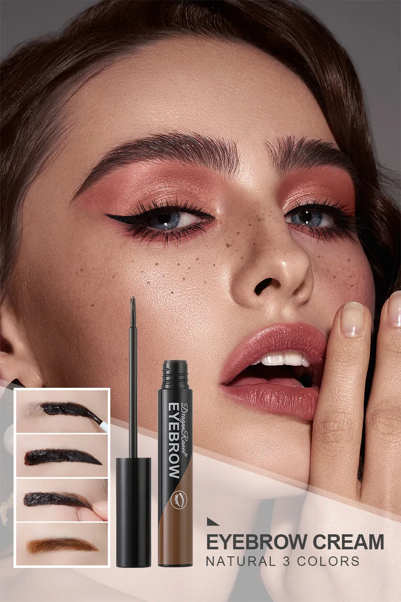 Description Picture 4 of itemWaterproof Peel-off Eyebrow Gel Natural Black/Brown Tint Lasting Eye Brow Enhancer Liquid Makeup Easy Tear Wear for Eyebrows