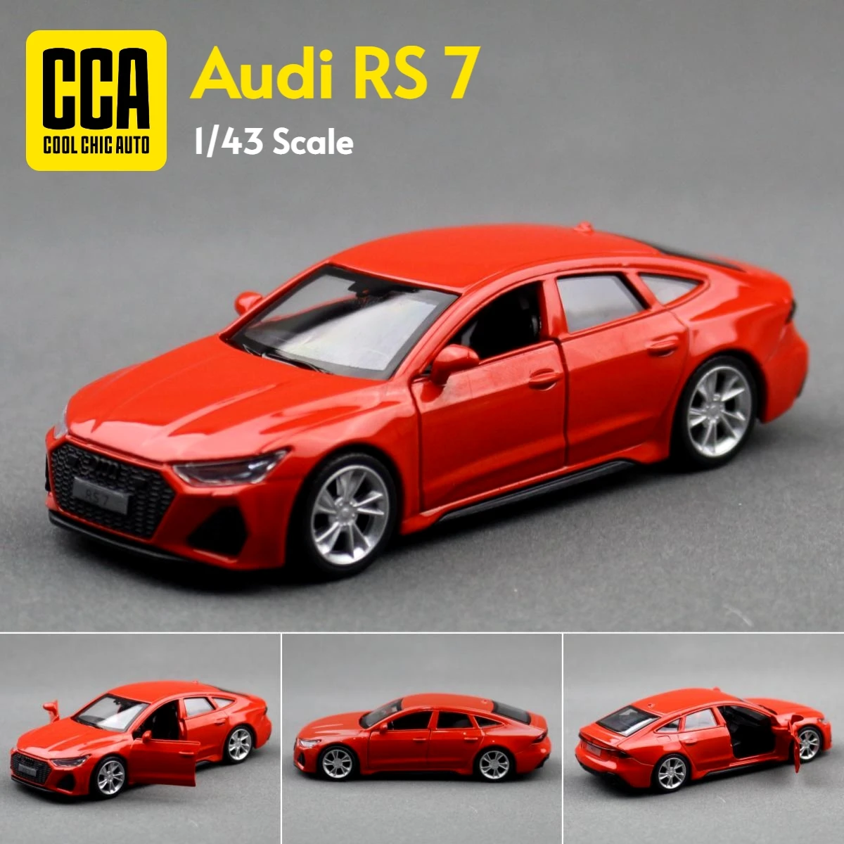 1/43 Audi RS 7 Sportback Model Car Metal Diecast Toy Cars 2