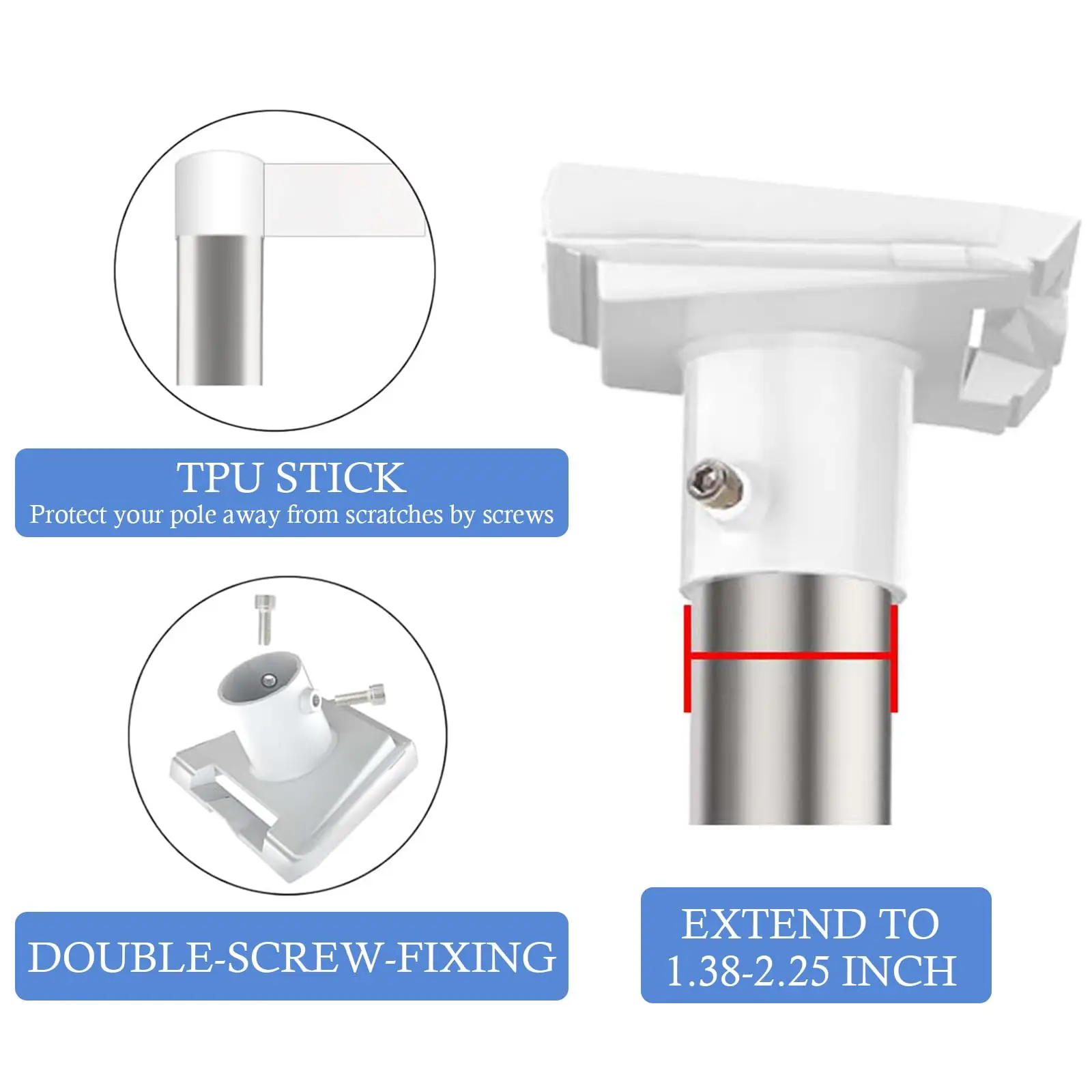 Pipe Adapter Pipe Adapter For Starlink Gen 3 Roof Pole Mount Stand Round Mounting Kit Accessories For Starlink Gen3 V3 Standard Dish