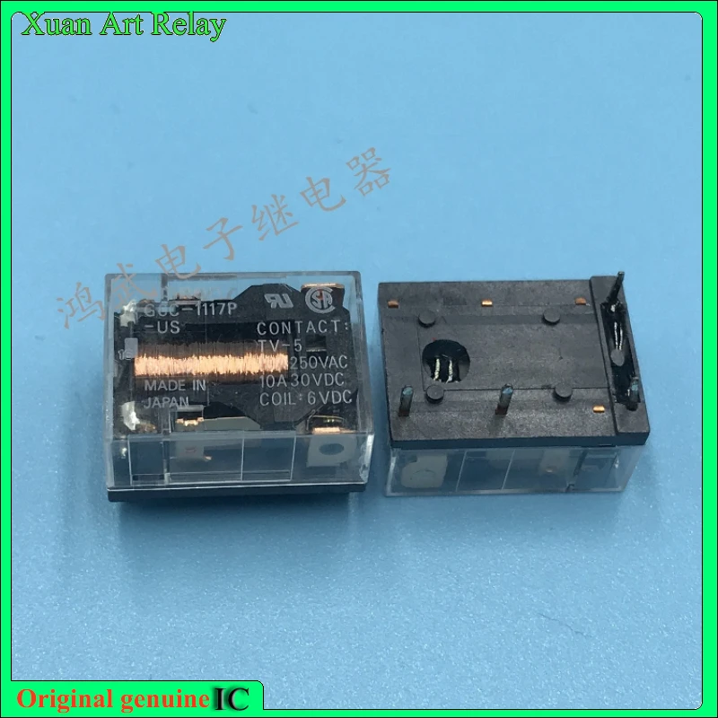 

1pcs/lot 100% original genuine relay: G6C-1117P-US-6VDC G6C-1117P-US 6VDC 4pins